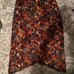 Floral Midi Skirt in Multi-Color